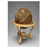 Decorative Ostrich Egg Ornate Stand With Portraits