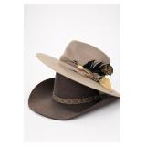Peters Bros. Hats Felt Western Hat, Size M