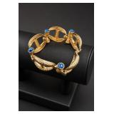 Kenneth Jay Lane Gold-Plated Blue Bracelet
