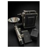 Graflex Speed Graphic Camera, Polaroid 545 Holder