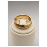 18KGE Wedding Band Ring, Size 6.5