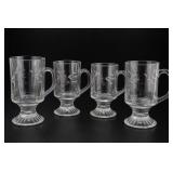 Princess House Heritage Irish Mugs, Set Of 4