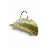 English Regency Brass Log Holder With Claw Feet