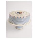 Ceramic Cake Stand With Floral Cover