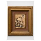 Tharp Mushroom Artwork in Ornate Frame