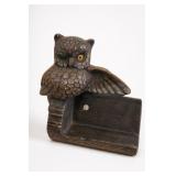 Vintage 1970s Owl Business Card Holder