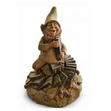 Signed Tom Clark Fats Gnome With Dominoes
