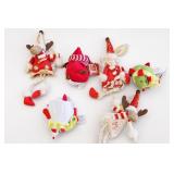 GUND Christmas Plush Ornament Lot