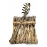 Made In Hong Kong Silverplate Flatware Set