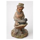Tom Clark Gnome Figurine With Bird