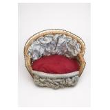 Handmade Wicker Doll Sofa With Cushions