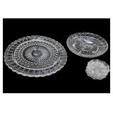 Federal Glass Clear Glass Dish Lot