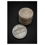 10 Silver War Nickels