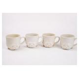Fitz And Floyd Porky Mugs, 4-Piece Set