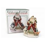 Fitz And Floyd Winter Holiday Santa O Holly Night