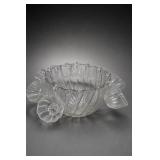 Hazel Atlas Colonial Swirl Glass Punch Bowl Set