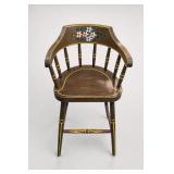 Pennsylvania Dutch Painted Folk Art Chair