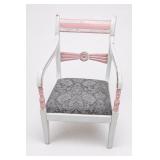 French Country Painted Upholstered Armchair