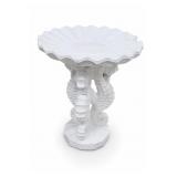 Coastal Seahorse Pedestal Birdbath, 16 in.