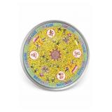 Hong Kong Decorated Mun Shou Longevity Plate