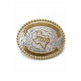 Crumrine Silver-Plate 4th Texas Volunteers Buckle
