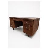 Vintage Mid-Century Wood Executive Desk