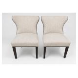 HB Designs Curved-Back Dining Chairs Pair