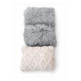 Textured Throw Pillow Pair & Other