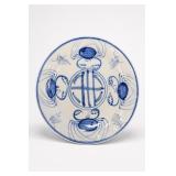 Chinese Blue And White Porcelain Crab Dish
