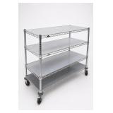 Metro 4-Tier Chrome Shelving Cart