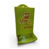 Green Mushroom Matchbox Holder