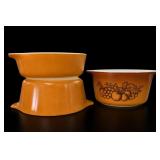 Pyrex Old Orchard Casserole Dish Set Of 2
