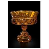 Indiana Glass Kings Crown Amber Compote