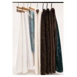 Faux Fur And Fleece Throw Blanket Lot