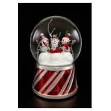 Reed & Barton Santa Hat Snow Globe Musical