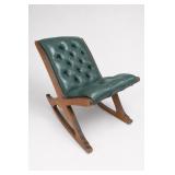 Levneger Chesterfield Childs Leather Rocking Chair