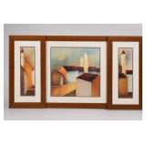 Church Steeple Architectural Framed Print Set Of 3