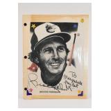 Brooks Robinson Signed Tadder Portrait