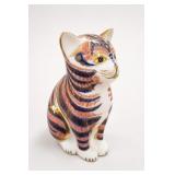 Royal Crown Derby English Bone China Cat Figurine
