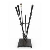Ornate Fireplace Tool Set With Stand