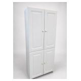 White Tall Pantry Cabinet, 30"W x 73"H