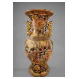 Satsuma Made In China Hand-Painted Urn Vase