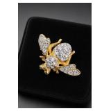 Joan Rivers Jeweled Insect Brooch