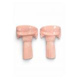 McCoy Pink Cornucopia Tassel Wall Pocket Pair