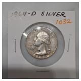 1964-D Washington Quarter, Silver