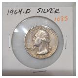 1964-D Washington Quarter, Silver