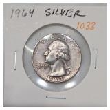 1964 Washington Quarter, Silver