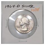 1964-D Washington Quarter, Silver