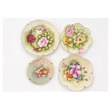 Lenox China Hand Painted Floral Plate Set