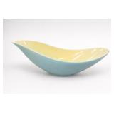 Hull Pottery Blue Ceramic Freeform Bowl